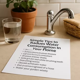 Simple Tips to Reduce Water Consumption in Your Home